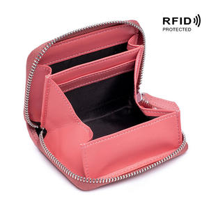 กระเป๋าสตางค์หนังวัวแท้ Andong แบบญี่ปุ่นอเนกประสงค์ ป้องกัน RFID สำหรับผู้ชายและผู้หญิง กระเป๋าสตางค์แบบสั้นมีซิป ใส่บัตรได้ - Product Image 5