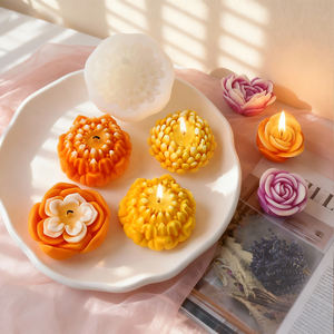 J10-352 Остин, роза, ароматерапия, силиконовая форма, форма для поделок, Цветочная свеча ручной работы, мыльный диффузор, украшение из штукатурки - Product Image 1