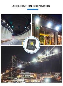 ไฟฟลัดไลท์แอลอีดี100W-500W ที่เก็บหลอดไฟ LED บ้านอะลูมิเนียม85-265V IP55ผ่านการรับรองจาก ROHS 6000K 120แสงกลางวัน - Product Image 6