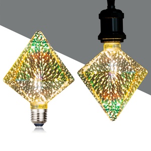 Bombillas LED 3D con Efecto de Fuegos Artificiales, Lámpara de Filamento LED Multicolor de Vidrio Vintage con Diseño de Estrellas para Fiestas, Discotecas, Bares, Navidad - Product Image 3