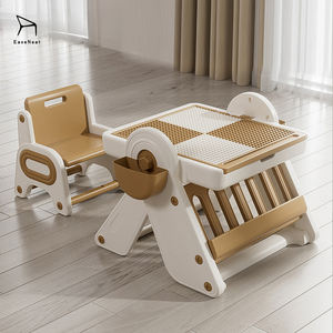 <span class=keywords><strong>Table</strong></span> de jeu pour enfants EaseNeat, modèle de construction en blocs, <span class=keywords><strong>table</strong></span> de jeu en <span class=keywords><strong>plastique</strong></span> avec chaise, ensemble de meubles, <span class=keywords><strong>table</strong></span> à dessin unisexe pour enfants - Product Image 5