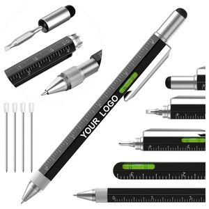 Stylo publicitaire personnalisé en métal avec stylet, vente en gros, cadeau promotionnel - Product Image 1