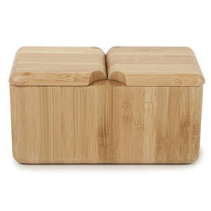 <span class=keywords><strong>Boîte</strong></span> <span class=keywords><strong>à</strong></span> sel et <span class=keywords><strong>à</strong></span> poivre Eco Go 100% bambou laqué, classique, rectangulaire, <span class=keywords><strong>en</strong></span> <span class=keywords><strong>bois</strong></span>, avec 2 compartiments et couvercle - Product Image 5