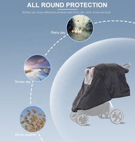 Poussette double pour bébé de haute qualité 3 en 1, housse de pluie imperméable, ventilée, respirante, pare-insectes pour poussette double
