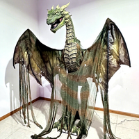 Dragon Animatronique d'Halloween NED en Plastique Durable pour Adultes, Conception Personnalisable pour Utilisation Intérieure, Centres Commerciaux, Parcs d'Aventures Publics