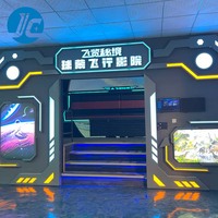 Simulateur de vol en réalité virtuelle JC Dome Cinema avec écran LED à taux de rafraîchissement élevé 3840Hz, diamètre personnalisable, fauteuil de cinéma