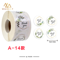 Webest Logo personnalisé Autocollants Rouleau d'étiquette en papier Autocollants