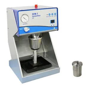 Compact Vacuum Mixer w/ Pump & Vibration Stage & Two Containers (150 & 500ml) For Battery Electrode Slurry Mixing