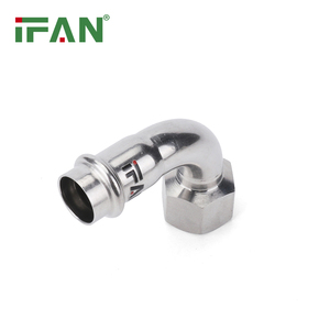 Raccord de tuyauterie en acier inoxydable IFAN Factory, profil en V, coude à 90 degrés, raccord de tuyauterie à sertir, <span class=keywords><strong>type</strong></span> M - Product Image 3