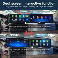 Autoradio Android 13 à double écran 12,3 pouces pour Mercedes Benz GLK X204 GLK250 GLK300 GLK200 2008-2015 CarPlay Navigation GPS