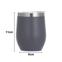 Vente en gros de gobelets personnalisés en forme d'œuf, gobelets en acier inoxydable, tasses à café de 12 oz, tasse à café isolée sous vide en vrac