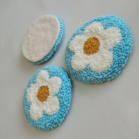Müttertag Großhandel Geschenke Blume Punch-Nadel-Unterstützer Handwerk Tasse Teppich-Unterstützer