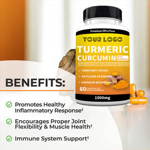 แคปซูลผงสมุนไพรขมิ้นชันแบบกำหนดเองสำหรับ OEM พร้อมสารสกัดจากพริกไทยดำ - Product Image 4