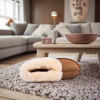 Bottes de neige chaudes en peau de mouton, modèle tendance, avec support pour échantillons