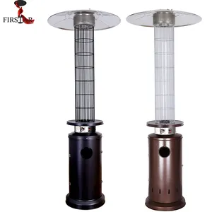 Round Glass Tube Garden Gas Flame Patio Heater