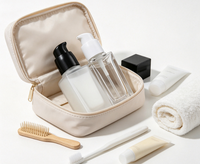 Flacon carré en verre givré transparent pour lotion, essence et fond de teint liquide