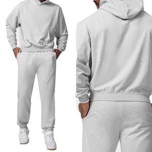 Sweat à capuche athleisure tendance pour homme, style tendance, tissu tricoté, sweat à capuche ample, survêtement de fitness pour l'automne - Product Image 1