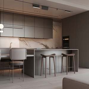 Ensemble complet d'armoires de cuisine, designs d'armoires de cuisine, unité d'armoire de cuisine classique avec prix de gros - Product Image 1