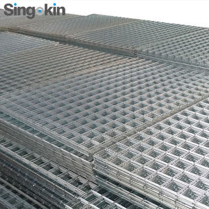 Galvanizli 8feet X4 Feet 1 "kare ızgara delikleri kaynaklı güvenlik <span class=keywords><strong>Mesh</strong></span> kafesleri için çelik levha Metal kaynaklı tel örgü panelleri - Product Image 2