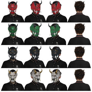 Grosir topeng hantu seram karnaval Halloween topeng pejuang hantu berteriak topeng dewasa topeng lateks wajah Raja Hantu - Product Image 5