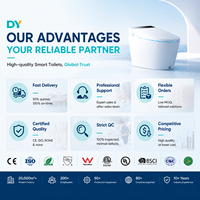 WC intelligent à nettoyage oscillant, température et pression de l'eau réglables, télécommande, vente directe usine