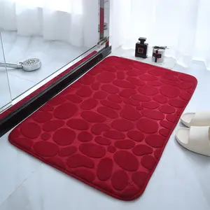 Tapis de bain en mousse à mémoire de forme tapis à séchage rapide anti-dérapant Super absorbant tapis de bain pour salle de bain