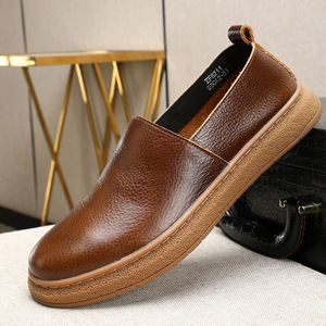 Mocassini da <span class=keywords><strong>Uomo</strong></span> in Pelle di Vacchetta Morbida a Strato Singolo Molto Comodi, Nuovi Slip-on Traspiranti Estivi 2026 - Product Image 2