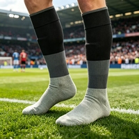 Chaussettes de football hautes à haute élasticité, semelle en tissu éponge durable, chaussettes de sport pour équipes