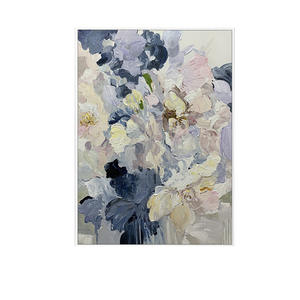 Bouquet de <span class=keywords><strong>fleurs</strong></span> murales texturées, <span class=keywords><strong>peinture</strong></span> murale artisanale, grande œuvre d'art murale, <span class=keywords><strong>peinture</strong></span> à l'huile pour salon - Product Image 5