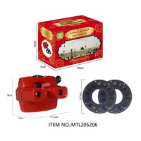 OEM Image Mini machine stéréo Viewer avec disque animal bobines personnalisées en plastique toboggan 3D View Master Toy