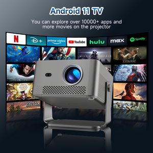 โปรเจคเตอร์ 1100 ANSI Ultra Bright 1080P รุ่น HY450 GT ปรับคีย์สโตนอัตโนมัติ ระบบหลบหลีกสิ่งกีดขวาง ลำโพง 12W ระบบปฏิบัติการ Google TV สำหรับใช้งานที่บ้าน - Product Image 4