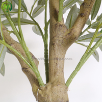 Plante en pot décorative d'intérieur avec fruits verts artificiels, plantes ornementales en plastique, fruits simulés, olivier artificiel