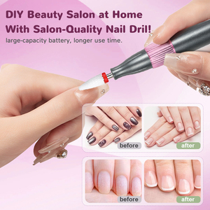 Perceuse à ongles <span class=keywords><strong>électrique</strong></span> professionnelle OEM avec 12 embouts pour <span class=keywords><strong>kit</strong></span> de <span class=keywords><strong>manucure</strong></span> et de polissage de gel acrylique pour salon, usage domestique - Product Image 5