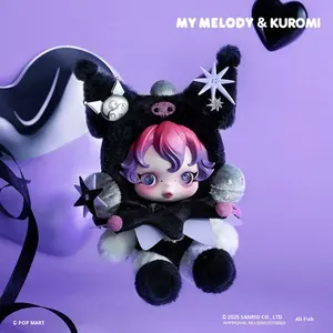 <span class=keywords><strong>Original</strong></span> y Auténtico de POPMART, Peluche de Diseño Japonés de Skull Panda X My Melody <span class=keywords><strong>Kuromi</strong></span>, Llavero, Hecho en China, Producto Terminado - Product Image 2