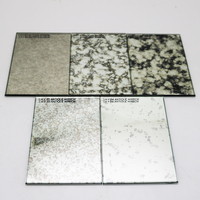Miroir antique décoratif en verre, sur mesure, fait main, à motifs, rétro, vieilli, sans cadre, mural, luxe, pour hôtel