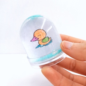 Kit d'artisanat pour enfants DIY - 5*5*6cm - Jouet de Thanksgiving - Créez votre propre globe de neige - Matériel plastique PS - Modèle stimulant la créativité - Livré avec un sac - Product Image 5