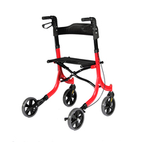 Pliable et léger avec le marcheur TRA11 de Rollator d'aluminium de 4 roues