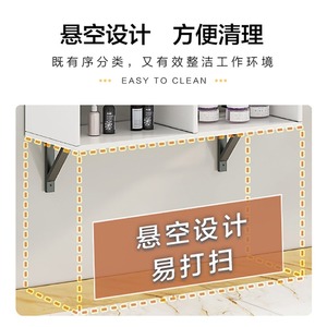 Mueble de Almacenamiento para Barbería, Estante de Pared con Espejo, Mesa de Maquillaje para Peluqueros - Product Image 2