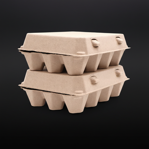 Caja de Cartón para 6 Huevos, Pulpa Moldeada de Papel Reciclado para Distribución de Huevos - Product Image 4