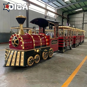 Offres Spéciales : Train sans rails à batterie au plomb pour extérieur, idéal pour parcs d'attractions, jardins et complexes hôteliers - Product Image 1