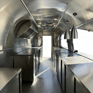 Mobile Food Cart <b>Trailer</b> Stainless Steel Aluminum Ice Cream Truck for Fast Snack Customized Hot Dog Candy Catering <b>Car</b> - Product Image 6