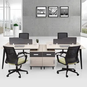 Modern office furniture Staff desk standard size double side 2 4 person workstation work table