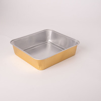 Barquettes en aluminium à 4 compartiments pour muffins, gâteaux, pain, pâtisserie, boîte d'emballage en aluminium avec couvercles
