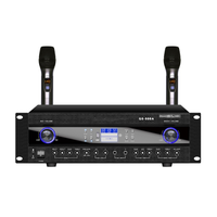 Amplificateur de karaoké à domicile, pack de cartes KTV, amplificateur Bluetooth de karaoké anti-hurlement de conférence haute puissance
