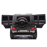 Voiture électrique pour enfants Mercedes G Wagon grise sous licence, 24V, 2 places, surdimensionnée, avec télécommande parentale, alimentée par batterie