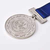 Coupe de trophée personnalisée pour vainqueurs, design vierge doré, pour course, football, soccer, sports, médailles et rubans personnalisés en métal, trophées, médailles