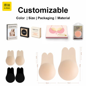 Cache-Tétons Invisibles Forme Oreille de Lapin Adhésif Biologique Effet Liftant Soutien-Gorge Push-Up Sans Bretelles et Sans Coutures pour Femme à Petit Prix - Product Image 5