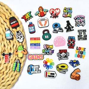 Sports and Fitness Style Clog Accessories Designer <strong>Charms</strong> Slippers Decorations PVC Designer <strong>Footballs</strong> Shoes <strong>Charms</strong> - Product Image 1