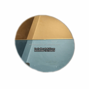 Gương Tròn Không Khung Màu Xám Và Đồng Bán Chạy Thiết Kế Lớn Gương Trang Trí Tường Phòng Tắm Hình Bán Nguyệt 60x60 - Product Image 3