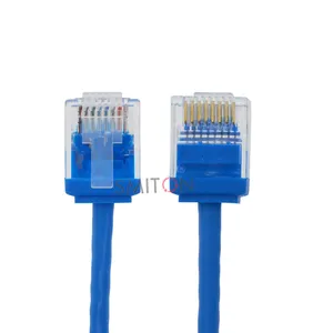 Schlankes 1-100ft super dünnes Cat6 Cat6A UTP RJ45 Patchkabel Multi Color